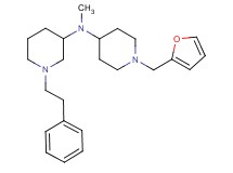 N-[1-(2-furylmethyl)-4-piperidinyl]-N-methyl-1-(2-phenylethyl)-3-piperidinamine