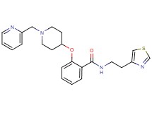2-{[1-(2-pyridinylmethyl)-4-piperidinyl]oxy}-N-[2-(1,3-thiazol-4-yl)ethyl]benzamide