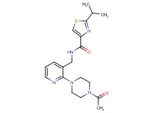 N-{[2-(4-acetylpiperazin-1-yl)pyridin-3-yl]methyl}-2-isopropyl-1,3-thiazole-4-carboxamide