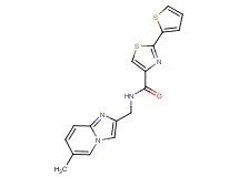 N-[(6-methylimidazo[1,2-a]pyridin-2-yl)methyl]-2-(2-thienyl)-1,3-thiazole-4-carboxamide