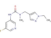 N-[(1-ethyl-1H-pyrazol-4-yl)methyl]-N'-(5-fluoropyridin-3-yl)-N-methylurea