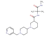 N-[1,1-dimethyl-2-(methylamino)-2-oxoethyl]-1'-(pyridin-3-ylmethyl)-1,4'-bipiperidine-3-carboxamide