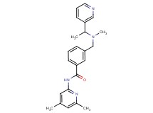 N-(4,6-dimethylpyridin-2-yl)-3-{[methyl(1-pyridin-3-ylethyl)amino]methyl}benzamide