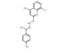 8-chloro-2-({[2-hydroxy-2-(4-hydroxyphenyl)ethyl]amino}methyl)quinolin-4-ol