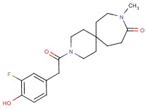 3-[(3-fluoro-4-hydroxyphenyl)acetyl]-9-methyl-3,9-diazaspiro[5.6]dodecan-10-one