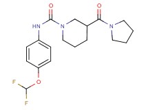 N-[4-(difluoromethoxy)phenyl]-3-(pyrrolidin-1-ylcarbonyl)piperidine-1-carboxamide