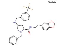 (4S)-N-[2-(1,3-benzodioxol-5-yl)ethyl]-1-benzyl-4-{[3-(trifluoromethyl)benzyl]amino}-L-prolinamide