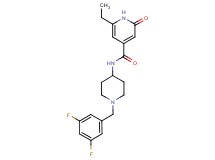 N-[1-(3,5-difluorobenzyl)piperidin-4-yl]-6-ethyl-2-oxo-1,2-dihydropyridine-4-carboxamide
