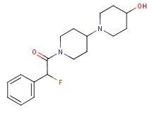 1'-[fluoro(phenyl)acetyl]-1,4'-bipiperidin-4-ol