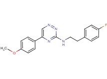 N-[2-(4-fluorophenyl)ethyl]-5-(4-methoxyphenyl)-1,2,4-triazin-3-amine