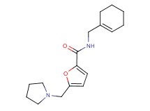 N-(cyclohex-1-en-1-ylmethyl)-5-(pyrrolidin-1-ylmethyl)-2-furamide
