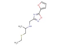 1-(ethylthio)-N-{[5-(2-furyl)-1,2,4-oxadiazol-3-yl]methyl}propan-2-amine