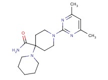 1'-(4,6-dimethyl-2-pyrimidinyl)-1,4'-bipiperidine-4'-carboxamide