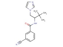 3-cyano-N-[1-(1H-imidazol-1-ylmethyl)-2,2-dimethylpropyl]benzamide