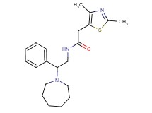 N-(2-azepan-1-yl-2-phenylethyl)-2-(2,4-dimethyl-1,3-thiazol-5-yl)acetamide