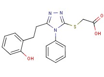 ({5-[2-(2-hydroxyphenyl)ethyl]-4-phenyl-4H-1,2,4-triazol-3-yl}thio)acetic acid