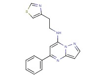 5-phenyl-N-[2-(1,3-thiazol-4-yl)ethyl]pyrazolo[1,5-a]pyrimidin-7-amine