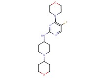 5-fluoro-4-morpholin-4-yl-N-[1-(tetrahydro-2H-pyran-4-yl)piperidin-4-yl]pyrimidin-2-amine