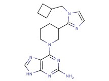6-{3-[1-(cyclobutylmethyl)-1H-imidazol-2-yl]piperidin-1-yl}-9H-purin-2-amine