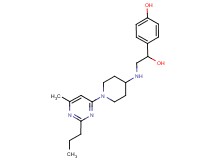 4-(1-hydroxy-2-{[1-(6-methyl-2-propylpyrimidin-4-yl)piperidin-4-yl]amino}ethyl)phenol