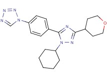 1-{4-[1-cyclohexyl-3-(tetrahydro-2H-pyran-4-yl)-1H-1,2,4-triazol-5-yl]phenyl}-1H-tetrazole