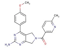 4-(4-methoxyphenyl)-6-[(6-methylpyridin-3-yl)carbonyl]-6,7-dihydro-5H-pyrrolo[3,4-d]pyrimidin-2-amine
