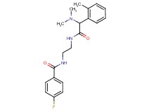 N-(2-{[(dimethylamino)(2-methylphenyl)acetyl]amino}ethyl)-4-fluorobenzamide
