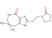 7,7-dimethyl-2-[2-(2-oxopyrrolidin-1-yl)ethyl]-5,6,7,8-tetrahydroimidazo[4,5-c]azepin-4(1H)-one