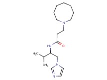 3-azocan-1-yl-N-[1-(1H-imidazol-1-ylmethyl)-2-methylpropyl]propanamide