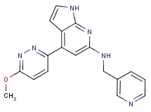 4-(6-methoxypyridazin-3-yl)-N-(pyridin-3-ylmethyl)-1H-pyrrolo[2,3-b]pyridin-6-amine