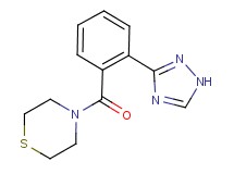 4-[2-(1H-1,2,4-triazol-3-yl)benzoyl]thiomorpholine