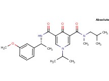 N-isobutyl-1-isopropyl-N'-[(1R)-1-(3-methoxyphenyl)ethyl]-N-methyl-4-oxo-1,4-dihydro-3,5-pyridinedicarboxamide