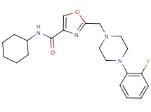 N-cyclohexyl-2-{[4-(2-fluorophenyl)-1-piperazinyl]methyl}-1,3-oxazole-4-carboxamide