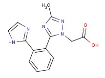 {5-[2-(1H-imidazol-2-yl)phenyl]-3-methyl-1H-1,2,4-triazol-1-yl}acetic acid