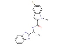 N-[1-(1H-benzimidazol-2-yl)ethyl]-5-fluoro-1-methyl-1H-indole-2-carboxamide