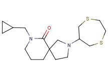 7-(cyclopropylmethyl)-2-(1,4-dithiepan-6-yl)-2,7-diazaspiro[4.5]decan-6-one