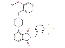 4-[4-(2-methoxybenzyl)-1-piperazinyl]-2-[3-(trifluoromethyl)benzyl]-1H-isoindole-1,3(2H)-dione