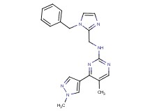N-[(1-benzyl-1H-imidazol-2-yl)methyl]-5-methyl-4-(1-methyl-1H-pyrazol-4-yl)-2-pyrimidinamine trifluoroacetate