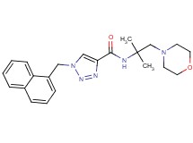 N-[1,1-dimethyl-2-(4-morpholinyl)ethyl]-1-(1-naphthylmethyl)-1H-1,2,3-triazole-4-carboxamide