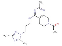 7-acetyl-N-[3-(3,5-dimethyl-1H-1,2,4-triazol-1-yl)propyl]-2-methyl-5,6,7,8-tetrahydropyrido[3,4-d]pyrimidin-4-amine