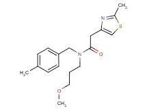 N-(3-methoxypropyl)-N-(4-methylbenzyl)-2-(2-methyl-1,3-thiazol-4-yl)acetamide