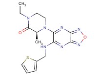 (3S)-1-ethyl-3-methyl-4-{6-[(2-thienylmethyl)amino][1,2,5]oxadiazolo[3,4-b]pyrazin-5-yl}-2-piperazinone