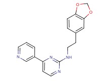 N-[2-(1,3-benzodioxol-5-yl)ethyl]-4-(3-pyridinyl)-2-pyrimidinamine
