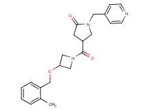 4-({3-[(2-methylbenzyl)oxy]-1-azetidinyl}carbonyl)-1-(4-pyridinylmethyl)-2-pyrrolidinone