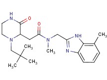 2-[1-(2,2-dimethylpropyl)-3-oxo-2-piperazinyl]-N-methyl-N-[(7-methyl-1H-benzimidazol-2-yl)methyl]acetamide