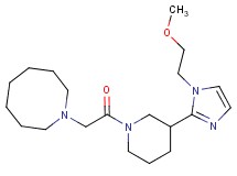 1-(2-{3-[1-(2-methoxyethyl)-1H-imidazol-2-yl]-1-piperidinyl}-2-oxoethyl)azocane