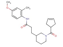 3-[1-(cyclopent-3-en-1-ylcarbonyl)piperidin-3-yl]-N-(4-methoxy-2-methylphenyl)propanamide