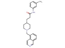 3-[1-(5-isoquinolinylmethyl)-4-piperidinyl]-N-(3-methylphenyl)propanamide