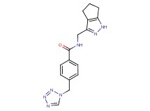 N-(1,4,5,6-tetrahydrocyclopenta[c]pyrazol-3-ylmethyl)-4-(1H-tetrazol-1-ylmethyl)benzamide