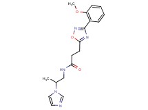 N-[2-(1H-imidazol-1-yl)propyl]-3-[3-(2-methoxyphenyl)-1,2,4-oxadiazol-5-yl]propanamide